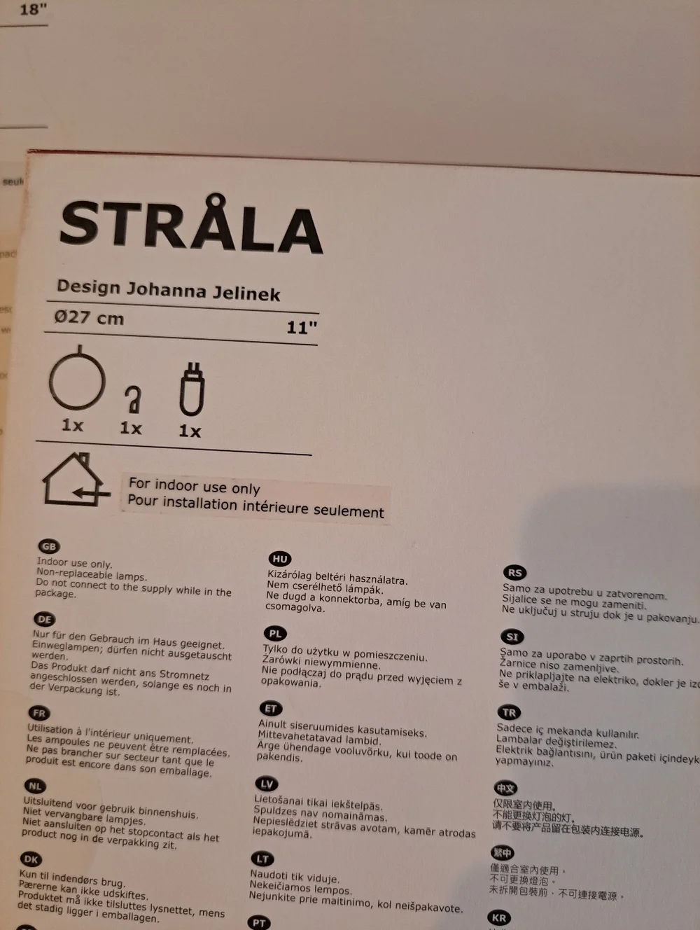 2 STRÅLA LED pendant lamps from IKEA.  11